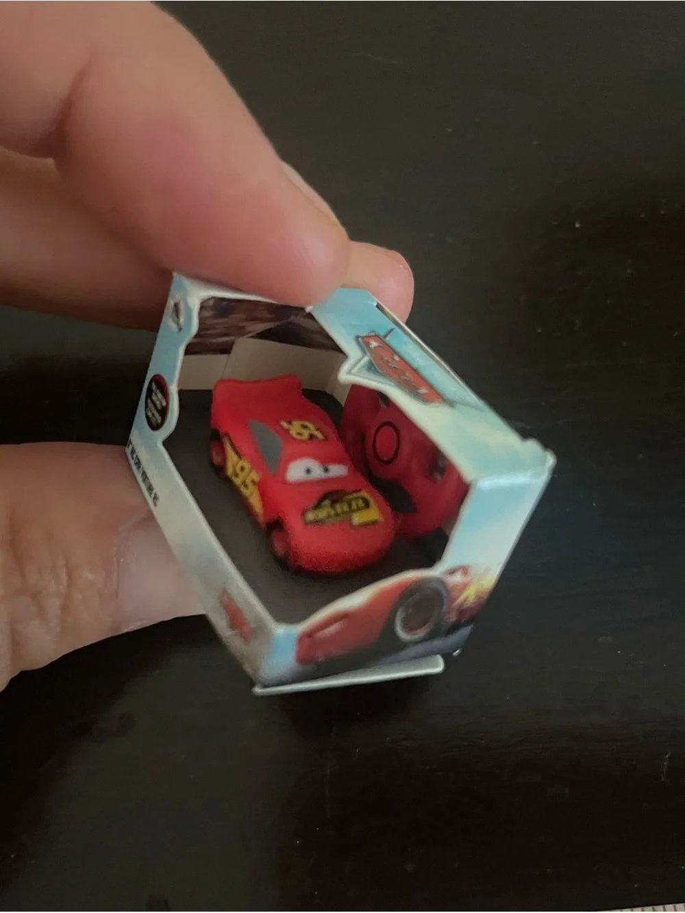 Miniature Lightning McQueen Mini Toy Car - Red - Unbranded